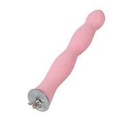 Alomejor Percha para Pájaros, Barra de Molienda de Pico y Estación de Fregado con Soporte para Loros y Pájaros de Jaula, Fácil Instalación Mantenimiento de Garras de Doble Función, Juguete de (Palo