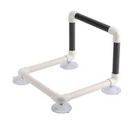 Alomejor Percha Portátil de con Soporte para Loros, Ventosas para Ducha, Baño, Juguete de Pared para Pájaros Pequeños y Medianos