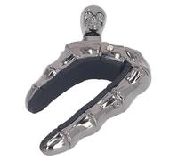 Alomejor Perilla de Calavera para Cejilla de Guitarra, Cejilla de Silicona Suave de Aleación de Zinc con Diseño de Rodillo para Guitarras Acústicas Eléctricas y Ukelele (BLACK)