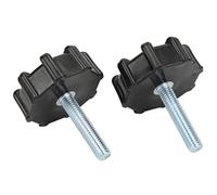 Alomejor Perilla de Sujeción, Tornillo de Manillar de Acero Al Carbono con Cabeza de Plástico PP de Fácil Agarre para Mini Trail Bikes DAX 50 70 CT70 ST50 ST70