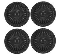 Alomejor Perillas Redondas de Aleación de Zinc, Manijas Duraderas para Armario, 4 Juegos de Piezas de Gabinete, Herrajes para Muebles para Oficina en Casa, Negro, 1,3x1,3x0,9 Pulgadas (388 negro)