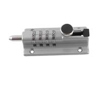 Alomejor Perno de Bloqueo de Combinación Cerradura Duradera de 4 Dígitos para Cerca de Puerta de Piscina, Granja, Revestimiento a Prueba de Herrumbre Contraseña Digital Aleación de Zinc para