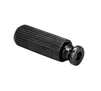 Alomejor Pernos de Anclaje de Trémolo, Aleación de Cobre y Zinc, Altura Ajustable, 2 Piezas de Pernos de Puente de Trémolo para Reemplazo de Guitarras Eléctricas (BLACK)