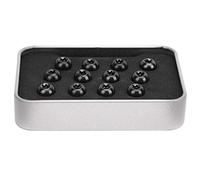 Alomejor Pernos de fijación de rotor de freno de freno de bicicleta de aleación negra duraderos de 12 piezas para tornillos de bicicleta T25 M5 x 10 mm