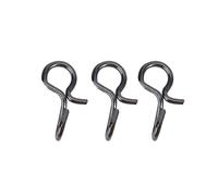 Alomejor Pesca con Mosca Snap Hooks Enlaces De Pesca De Acero Inoxidable Conectores Swivels Snap Fishing Tool (S)