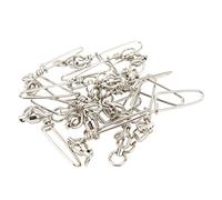 Alomejor Pesca Snap Giratorios de Acero Inoxidable de Alta Resistencia Rodamientos Giratorios para Pesca de Agua Dulce y Salada 20 Piezas (5#)