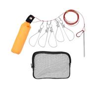 Alomejor Pesca Stringer 5 Clips de Pescado Desmontables