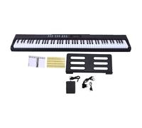 Alomejor Piano Digital de 88 Teclas, 900 Tonos 700 Ritmos 110 Canciones de Demostración Soporte BT MIDI Teclado Ponderado con 25 Niveles de Sensibilidad Táctil para Principiantes y (Enchufe europeo