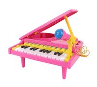 Alomejor Piano para Niños con Micrófono 23 Toy de Piano Electrónico Clave para Niños Pequeños con Múltiples Sonidos de Instrumentos Grabando Reproducción 15 Canciones de Demostración Diseño Seguro