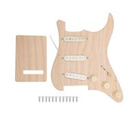 Alomejor Pickguard de Bobina de Alnico 5 Pre -cableado Conjunto de 11 Hoyos con Plat de Protección de Scratch para Reemplazo de Guitarra Eléctrica SSS