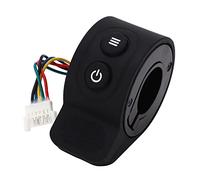 Alomejor Pieza de Repuesto del Acelerador de Dedo ABS Fácil Instalación para un Control de Velocidad Suave para Conductores de Scooters Eléctricos (BLACK)