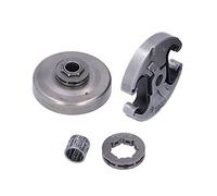 Alomejor Piezas de Motosierra, Juego de Rodamientos de Llanta de Piñón de Tambor de Embrague, Fácil Instalación, Compatible con 325 340 346XP 345 350 351 353 445E