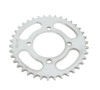 Alomejor Piñón Trasero de 38 Dientes con Cadena 428, Piñón de Transmisión Trasero de Acero para Bicicletas y Motocicletas Todoterreno, con Acoplamiento de Cadena Suave para una Fácil