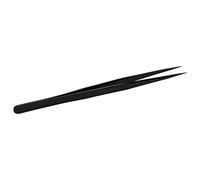 Alomejor Pinzas de Precisión, Herramienta Portátil de Punta Fina Resistente a la Corrosión para Reparación Electrónica, Microsoldadura, 1x (BLACK)