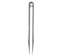 Alomejor Pinzas de Titanio para Cocina y Exteriores - Pinzas Mini con Puntas Dentadas de Precisión, Resistentes al Calor y Antideslizantes, Ideal para BBQ, Camping, Cocina Profesio