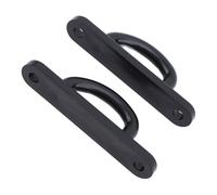 Alomejor Placa de Cierre Giratorio D, Duradera, Uso Duradero para Puertas de Vidrio con Tapa de Camión, Aptas para Century, LEER, Glasstite, ARE, Ranch, Jason, Plástico de 4 Pulgadas, 2 Piezas para