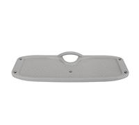Alomejor Placa de Espejo de Popa Duradera de PVC, Soporte de Motor de Montaje Fueraborda para Barco Inflable, Kayak, Yate, 11,73x3,62x0,87 Pulgadas, Uso Portátil (GRAY)