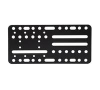 Alomejor Placa de Montaje de Freno de Mano USB Soporte de Montaje de Escritorio de Acero Inoxidable Diseño de Orificios Múltiples Ajustable con Hardware para Simulador de Juegos de Carreras para