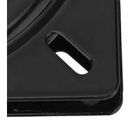 Alomejor Placa Giratoria de Asiento Resistente Universal de 360 Grados, Plataforma Giratoria de Silla con Refuerzo de Remache para Taburete de Bar, Placa de Soporte de Rodamiento para Mesa de (8