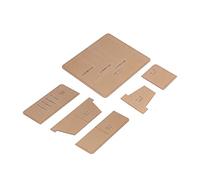 Alomejor Plantilla de Acrílico de Billetera Larga Distancia de Corte Precisa Plantilla de Bricolaje para Regalos para el Hogar de Billetera Transparente de 6 Piezas para Entusiastas de la Artesanía
