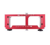 Alomejor Plantilla de Bisagra de Puerta de Alta Precisión Kit de Instalación de Mortaja de Aleación de Aluminio Resistente para Instalaciones Rápidas de Bisagras de Puerta para Puertas Interiores y