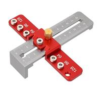 Alomejor Plantilla de Manija de Cajón, Herramienta, Localizador de Perforaciones, Guía de Taladro para una Fácil Instalación de Herrajes para Gabinetes, Ideal para Entusiastas de las Mejoras en el