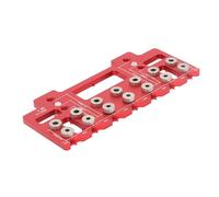 Alomejor Plantilla de Perforación de Orificios para Bisagras de Puertas de Gabinetes con Perforación de Orificios para Pasadores de Estante de 1/4 de Pulgada, Herramienta Ideal para Abridor de