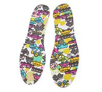 Alomejor Plantillas de Zapatos de Látex Transpirables para Niños, Inserciones Antideslizantes y Resistentes Al Desgaste, para una Experiencia de Comodidad única (coche de dibujos animados)