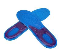 Alomejor Plantillas deportivas de gel para mujer y hombre, almohadilla ortopédica, masaje amortiguador, desodorante militar, suave, confortable, plantillas de silicona antigolpes (L (44-50))