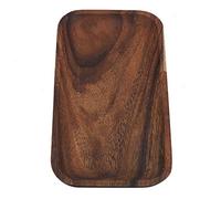 Alomejor Plato de Sushi de Madera de Primera Calidad, Bandeja de Comida Saludable Artesanal Exquisita para Cafetería, 9,84x4,92 Pulgadas (25 * 12,5 * 2cm)
