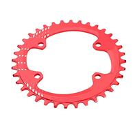Alomejor Platos de Bicicleta BCD 96mm, Corona Anilla Cadena Única 36T para M6000 M7000 M8000, Compatible con Transmisión de Montaña, Color Rojo