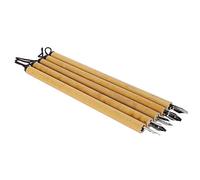 Alomejor Pluma de Inmersión de bambú, Juego de Dibujo Vintage, Caligrafía de Trazo Suave para Artistas, Suministros Escolares en Caja de Regalo (juego de puntas planas)