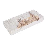 Alomejor Pluma de Inmersión de bambú, Juego de Dibujo Vintage, Caligrafía de Trazo Suave para Artistas, Suministros Escolares en Caja de Regalo (juego de plumillas redondas)