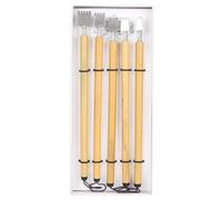 Alomejor Pluma de Inmersión de bambú, Juego de Dibujo Vintage, Caligrafía de Trazo Suave para Artistas, Suministros Escolares en Caja de Regalo (Juego de puntas de línea paralela)