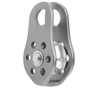 Alomejor Polea de Escalada 20KN, Aluminio de Aviación 7075, Ligera, de Alta Resistencia, Ideal para Escalada en Roca, Montañismo, Trabajos Aéreos (GREY)