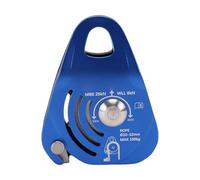 Alomejor Polea Unidireccional, Polea de Rescate de Alta Eficiencia con Bloqueo Automático de 6 KN para Trabajos a Gran Altitud y Rescate de Emergencia