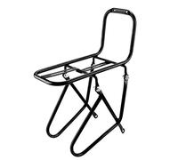 Alomejor Portabicicletas, Ligero, de Acero, con Soporte Delantero y Diseño Abierto para una Fácil instalación. Tamaño: 25 X 15 X 15 cm. (Black)