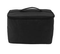 Alomejor Portador Fuerte Aislado Plegable del Transporte de la Comida del Bolso de Ultramarinos para la Capacidad del Mercado de Agricultores 10L (Black)