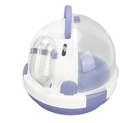 Alomejor Portador para Hámster, Jaula Portátil para Mascotas Pequeñas, Forma de OVNI, 17 Cm para Hámsteres, Cobayas y Animales Pequeños (Blue)