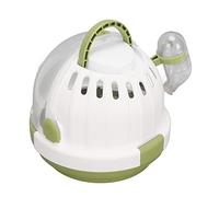 Alomejor Portador para Hámster, Jaula Portátil para Mascotas Pequeñas, Forma de OVNI, 17 Cm para Hámsteres, Cobayas y Animales Pequeños (Green)