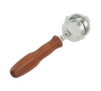 Alomejor Portafiltro Desnudo de Acero Inoxidable sin Fondo para Máquina de café Expreso DEDICA ARTE EC0680 EC0685, Columna de Observación de Flujo, Grado Alimenticio 304, para Baristas Caseros