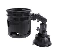 Alomejor Portavasos Plegable para Coche, Soporte para Bebidas con Ventosa Ajustable para Salpicadero, Universal para Todos los Vehículos, Diseño Duradero de ABS y Silicona