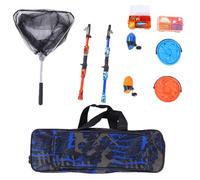 Alomejor Portería de Fútbol Portátil, Red de Poliéster y Marco de Fibra de Vidrio, Red de Entrenamiento Emergente, Paquete de 2, Configuración Plegable con Bolsa de Transporte para Práctica en el
