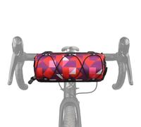 Alomejor Práctica Bolsa para Bicicleta de Gran Capacidad Bolsa Bandolera Anticaída para Almacenamiento Delantero de Bicicleta, Apta para Ciclistas Fibra de Poliéster Camuflaje Verde (Rojo)