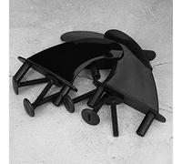 Alomejor Práctico Juego de Aletas Suaves para Tabla de Surf de PVC Negro de 3 Uds, Aletas Fácilmente Reemplazables para Condiciones de Surf Versátiles (timón de Cola de Tabla Blanda de de )
