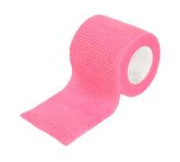 Alomejor Práctico Juego de Protección Antideslizante para Cubiertas de Bolígrafos para Artistas, 10 Bandas Elásticas + 200 Bolsas para Máquinas, Máquinas de Bolígrafos Cortos, Tela No Tejida/PE (PINK)