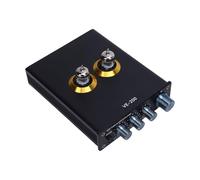 Alomejor Preamplificador de Tubo de Vacío, Ecualizador de 3 Bandas con Respuesta de Frecuencia 20Hz-20kHz, para de Audio Doméstico Reproductor DVD CD MP3 Amplificador Altavoz (Enchufe de la UE)