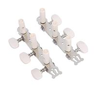 Alomejor Premium 2. Botones Guitstuner Palos Duraderos para Guitarra Clásica, Botones de Control de Sonido Fáciles de Instalar, Se Adapta a Guitarras de 40 Ccht, Metal+plástico