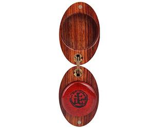 Alomejor Prístina Violín Viola Violonchelo Colofonia Profesional con Estuche de Madera para una Proyección de Sonido Mejorada Universal para Instrumentos de Cuerda (caja ovalada)