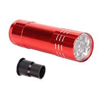Alomejor Probador de Huevos LED, Lámpara de Vela de Luz Fría para Incubar Huevos de Codorniz de Pato, Ganso, Plástico Metálico, 1 Unidad (rojo)